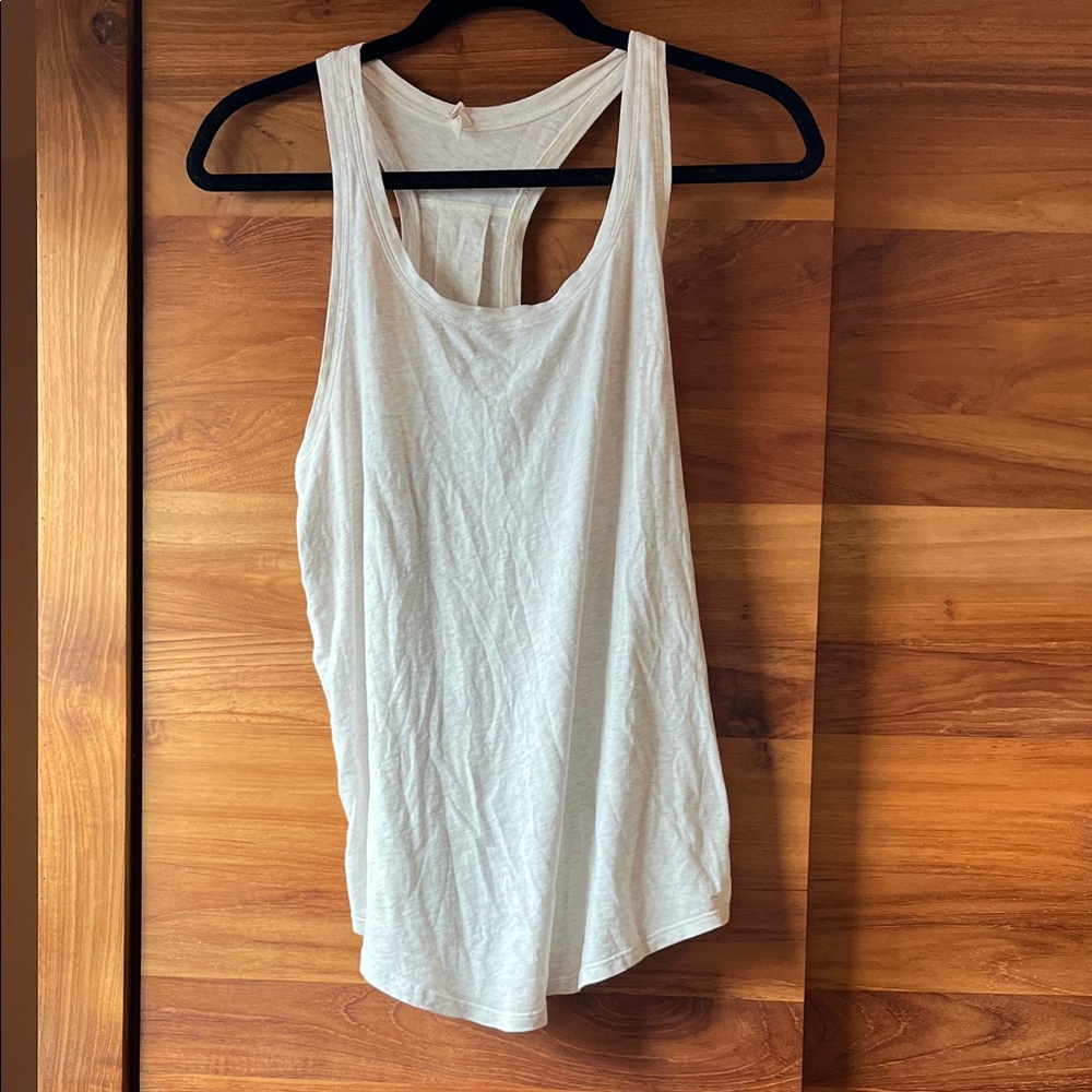 Lululemon Love Tank Top - Heathered Cream / White - Size 6